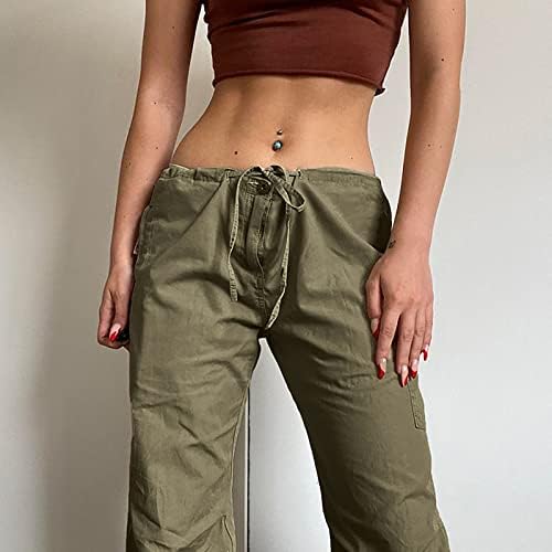 Истегнете фармерки за жени естетика гроздобер со низок половината индивидуализирана еластична прилагодлива лабава фармерки панталони панталони