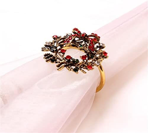Додатоци XJJZS, салфетки прстени 12 парчиња салфетки прстени хартија од салфетка прстени ретро украси салфетки прстени за прстени