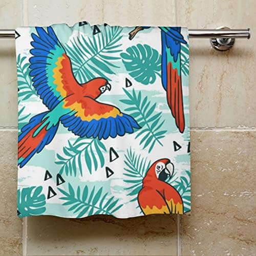 Тропски лисја и папагал птици крпа за миење садови 28,7 x13,8 крпи за лице Суперфинирани влакна Високо апсорбирани крпи крпи