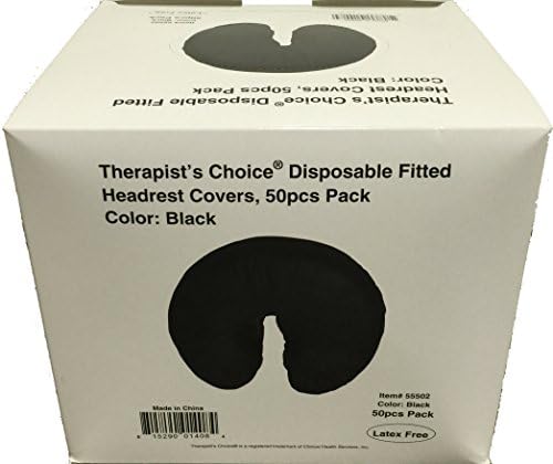 Избор на терапевт ® Обвивки за одмор на лице за еднократна употреба, црна боја во боја