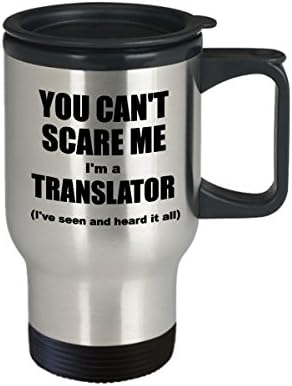 Преведувач Патување Кригла-Смешни Термоизолирани Нерѓосувачки Челик Преведувач Не Можеш Да Ме Исплашиш Кафе Кригла