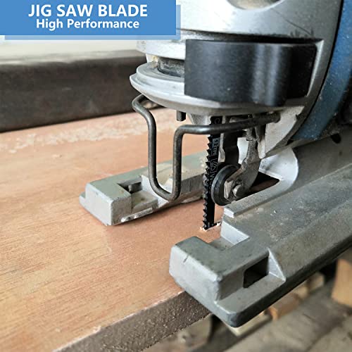 Aikensai 30-парчиња T101B T111C T119BO T118A T127D SINGSAW BLADES T Shank for Wood Plastic Metal Jig Saw Set се компатибилен