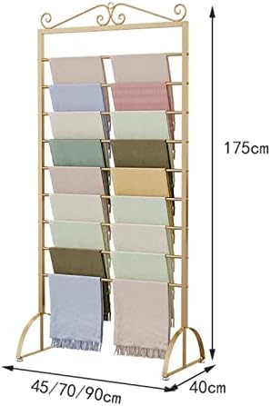 Под -сточна реверзибилна решетка за приказ на шал, модерен организатор на шал на метална шамија за заштеда на шалки, мултифункционални чаршафи