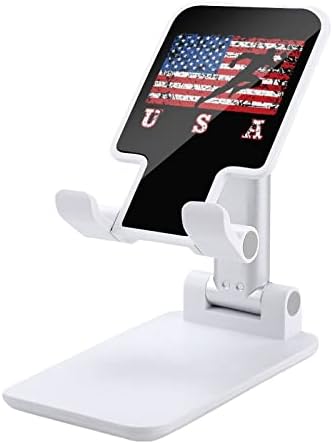 Американска патека за знамиња за преклопување на мобилни телефони, прилагодлив на држачот за десктоп на држачот за телефонски лакови,