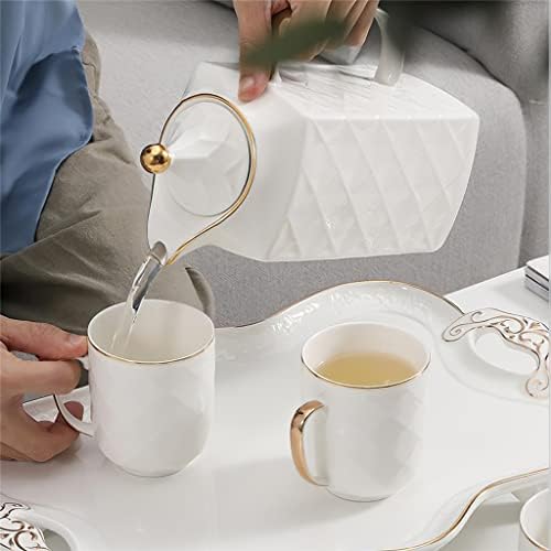 Lkyboa Argyle Model Blection Ceramic Utility Cea Set попладне чај чај чај чаша дома чај сет