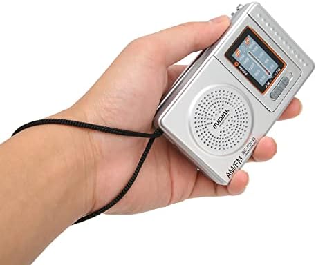 Мини радио, аа батерија со џебно радио со долга антена AM FM џеб радио лесно подесување во текот на ноќта Компактно едноставно