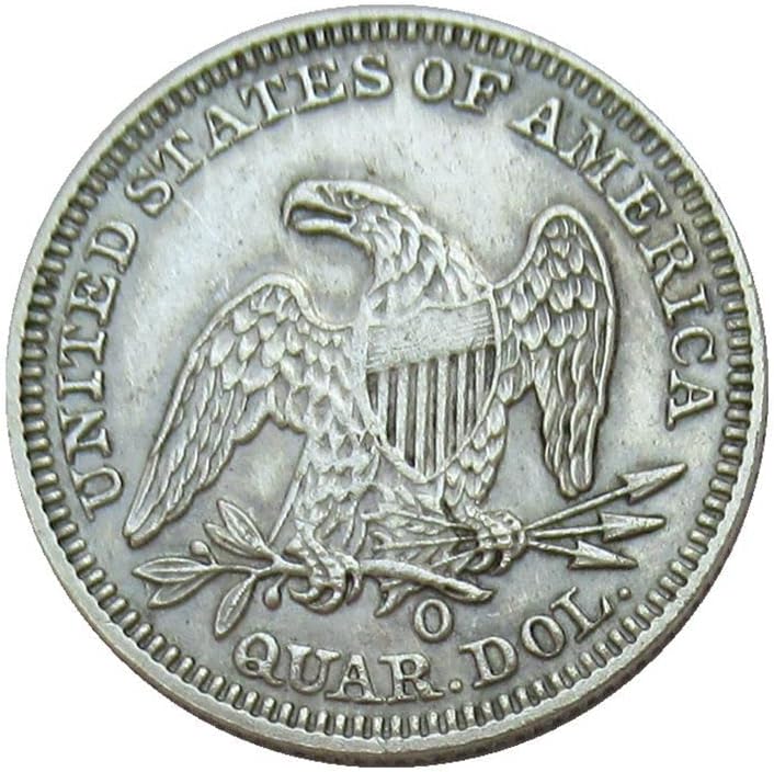 Американски 25 центи знаме 1857 Сребрена позлатена реплика комеморативна монета