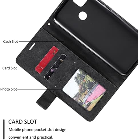 Случаи за паричникот на паметните телефони, куќиште за паричник за Xiaomi Redmi 9C/9C NFC Case, PU Flip Flip Folio Case со држачи за картички [ShockProof TPU Внатрешна обвивка] Телефонска обвивк