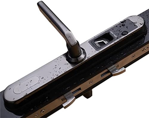 WYFDP Водоотпорна Електронска Лизгачка Брава На Вратата, Без Клуч Биометриски Отпечаток Од Прст Лизгачка Брава На Вратата За Дрвена