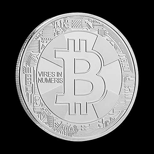 Ниуб Биткоин Сребрена Монета Комеморативни Монети Колекционерски Сувенири И Подароци CGMiner Bitcoin Cryptocurrency Крипто Монета