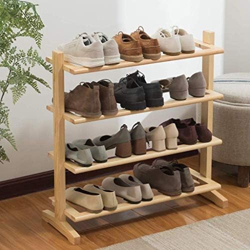 WSZJJ Едноставно решение за чевли со цврсто дрво, повеќе-катна домашна куќа Едноставно складирање на кабинети за чевли заштедува простор