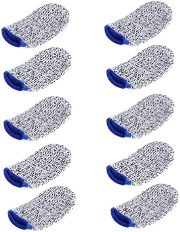 Генерички 10 парчиња исечени отпорни прсти за заштита на прстите, исечени отпорни на палецот за заштитни капаци за кујнски материјали