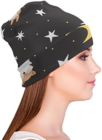 Baikutouan Спиење животни и starsвезди печати бени капи за мажи жени со дизајни череп капа