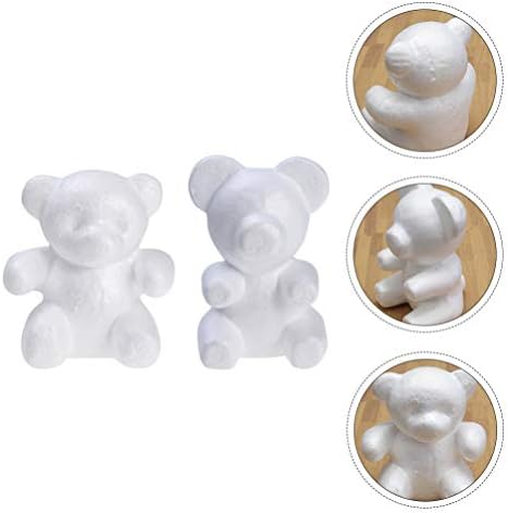 Амосфун круг матрил 2 парчиња топки од пена мечки цвеќиња обликуваат големи за занаетчиски мечки- diy симпатична ембрион модел пена мечка