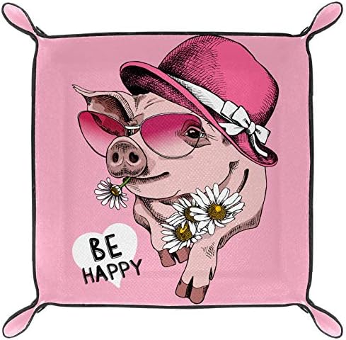 Лорви смешни розови свињи кутии за корпи за корпи за корпи за канцелариски дом
