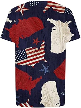 lcepcy mens патриотски маички со американско знаме печатено екипаж на вратот со кратки ракави за кратки ракави на 4 -ти јули