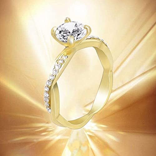 Свадба прстен невестински дијамант циркон бенд Сребрен прстен ангажман Елегантен прстен машки прстен