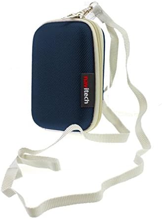 Случај за слушалки за сина боја на Navitech, компатибилен со слушалките за пронаоѓач на ехобокс