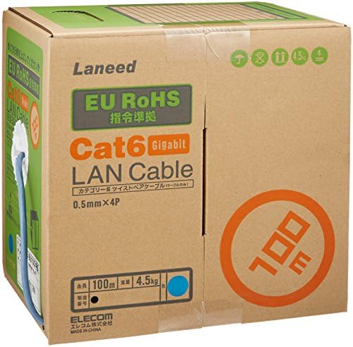 ЕЛЕКОМ лан кабел рохс стандард ЦАТ6 100м [Блу] лд-ЦТ6/БУ100/РС
