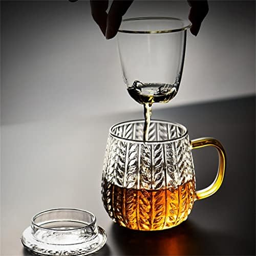 ЧАЈ Чаша Чај Чај Одвојување На Вода Лично Стакло Висока Температура Чаша За Чај Со Голем Капацитет Рачка За Пиење Чаша