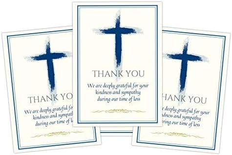 Прослава на животот погреб благодарам картички со пликови Католички христијанско симпатија признание Ви благодариме картички