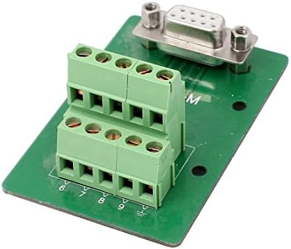 AEXIT DB9 9PINS Аудио и видео додатоци Femaleенски адаптер Плоча RS232 Сериски до терминални конектори и адаптери модул на сигнал