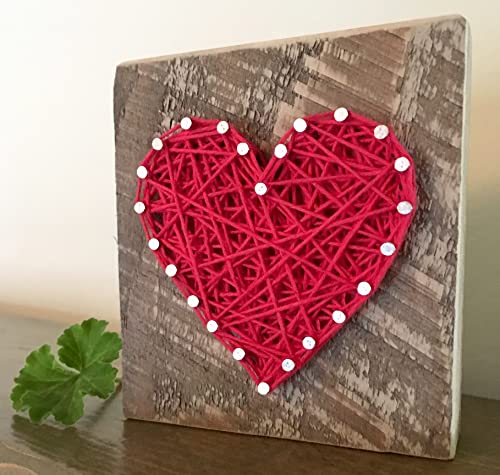 Црвен срцев блок Те сакам денот На мајката спомен и знак за подарок. Уникатен подарок за љубов или смипатија и поддршка. Домашен
