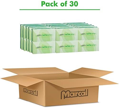 Marcal® Pro 2-Слојни Ткива На Лицето, Рециклирани, Бели, Кутија Од 100, 30 Кутии По Случај