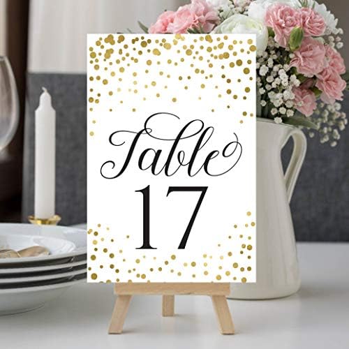 1-25 Број на табела со златен сјај, двострани знаци за свадбен прием, ресторан, роденденски настан, калиграфија печатена нумерирана картичка