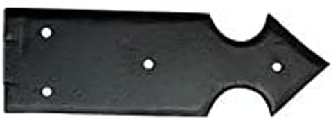 Адонаи хардвер 5,8 инчи „Хадрах“ црно античко железо лажно шарка - обложена со црн прав