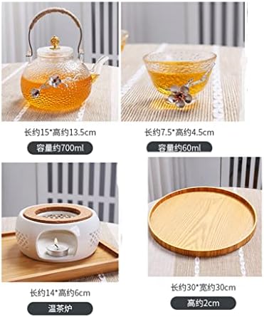 Јапонски чај од орев, поставен со филтер за здравствена цветна чајник, загревање на чај шпорет овошен чајник