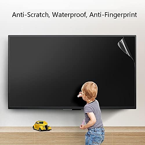 HD Clear Anti Shock 32-75 инчи ТВ -заштитник на ТВ - анти -сјај/анти -сина светлина/анти -гребење филм - за Sharp Sony Samsung Hisense