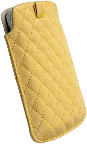 Крусел Авенин голема торбичка за мобилни џеб за iPhone 4/4s и други паметни телефони со 3,5/4,0 инчен екран - жолта
