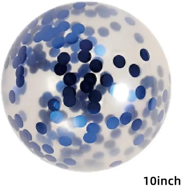Suihyung 90pcs/пакет сина латекс балон сет, 10инх/25,4 см секвен комбинација на балон за балони за фестивалска забава Декорација