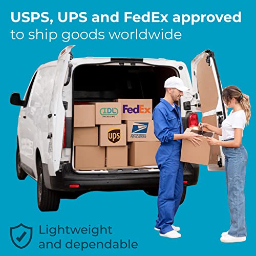 IDL Пакување Средни Брановидни Кутии За Движење 18 L x 8W x 6 H-Одличен Избор На Цврсти Кутии За Пакување ЗА USPS, UPS, FedEx Испорака-Лесни За Рециклирање Картонски Кутии за Паку