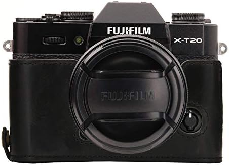 Мегагеар Некогаш Подготвена Кожна Камера Половина Случај И Ремен Компатибилен Со Fujifilm X-T30, X-T20, X-T10