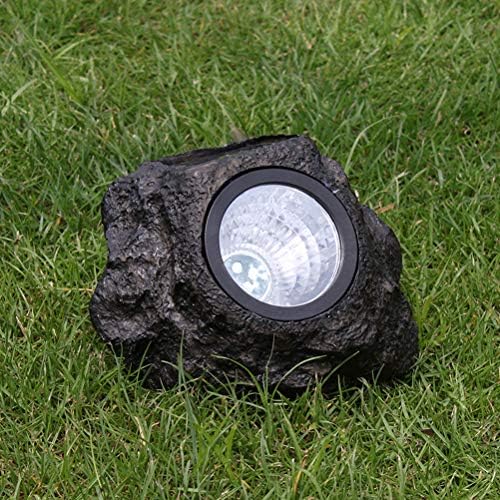 Solustre Solar Light Outdoor, LED Проектор за светло на поплави водоотпорен предводен светлосен светлосен светлосен светлосен светлосен облик на камен облик за градинарски трев