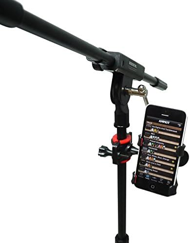 Mr.Power Universal Microfone Mic Stand Thone Holder Компатибилен со iPhone, компатибилен со Samsung Smart телефони