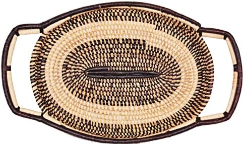 Овална Рачно Ткаена Африканска Корпа За Корпи од Вулвик-Занаети