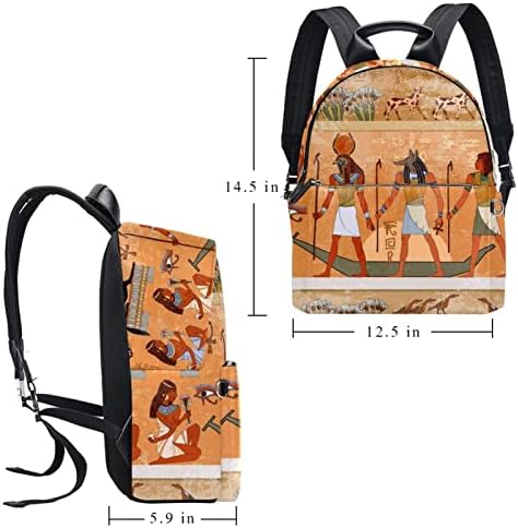 Тбуобт Кожен Ранец За Патување Лесен Лаптоп Секојдневен Ранец За Жени Мажи, Антички Египет Сликарство Етнички Племенски