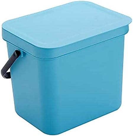 Wxxgy ѓубре контејнер ѓубре може да отпади корпа за отпадоци, монтиран отпад за отпадоци и рачка за конзерва за отпадоци од домашна канцеларија/сина боја