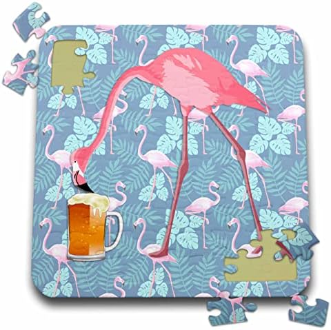 3дроза Розово Фламинго Пиење Пиво Од Кригла За Пиво со Фламинго... - Загатки