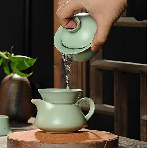 Nfguy чај сет керамички чајник керамички чај за риба кинески кинески кунг фу чај сет пијалок