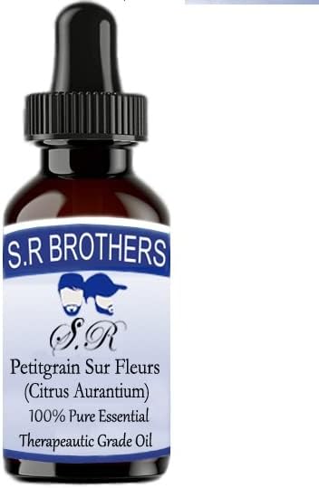 S.R браќа petitgrain sur fleurs чисто и природно есенцијално масло од одделение со капнување 100мл