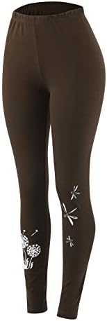 НЕСЕЛИ ХЕЛГИИ ЗА Womenенски графички/цврсти џемпери трендовски јога панталони тренингот за вежбање панталони за глуждот должина удобни дневни