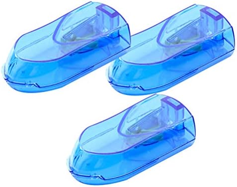 DoITOOL 3 парчиња преносни пилули кутија пластични апчиња Сплитер Погоден лекови за делител на лекови безбедносен штит за штитници