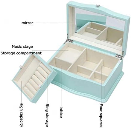 Романтична музичка кутија Вуд музички кутии Европска модна музичка кутија накит кутии музички кутии накит со голем капацитет за складирање
