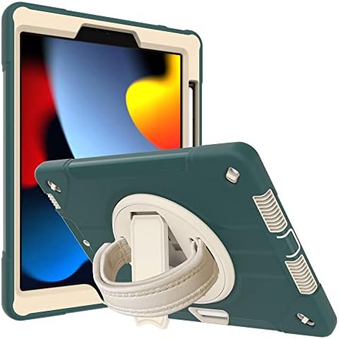 Таблет заштитен случај компатибилен со iPad 10.2 инчи （2019/2020） кутија, три-во-еден обвивка отпорна на распрскувач, заштитна