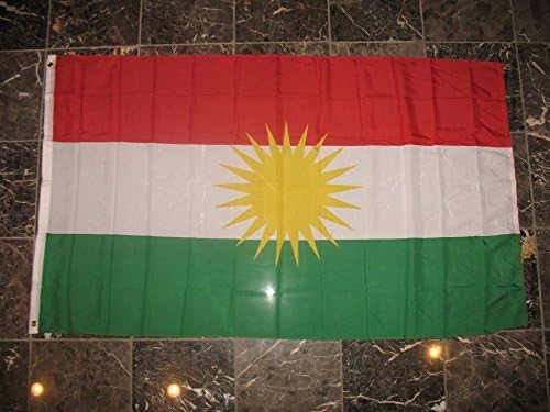 3x5 Kurdistan Rough Tex плетено знаме 3'x5 'Банер