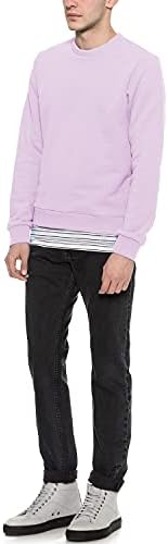 Fanmail Mens Standard Loopback Organic Potton Stiver Sweatshirt X-мала јоргована